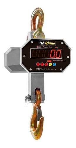 Báscula Industrial Digital Colgante Rhino Bac-1t 5t 110v Gris