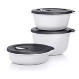 Contenedor Para Alimentos Tupperware Microondas X3