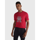 Playera Roja 1985 Con Monograma Tommy Hilfiger De Hombre