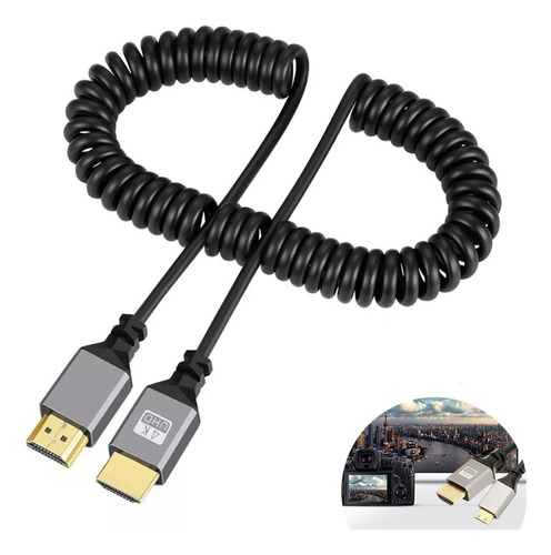 Cabo  Hdmi 2.0 4k/60hz  Hdmi Espiral Enrolado  2.4m