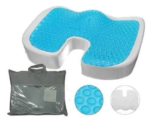 Almofada Anatomica Gel Protetor Coccix C/ Capa Supermedy