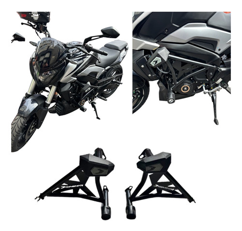 Sliders Proteccion Delantera Jaula Moto Bajaj Dominar 400