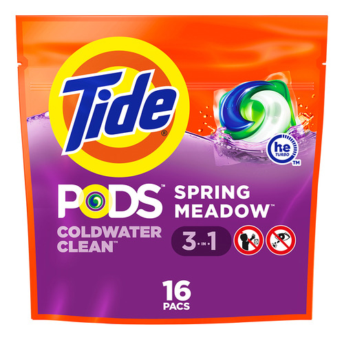 Tide Pods  Detergente Para Lavar Roupas C/16 Capsulas