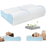 Almohada Memory Foam Para Cuello Hombros Dormir De Lado