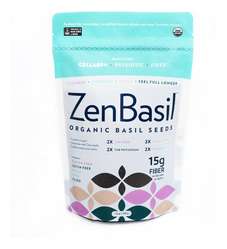 Zen Basil Semillas | Semillas De Albahaca Comestibles Usda O