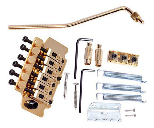 1 Paquete De Piezas Gold Guitar Bridge Parts System