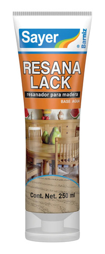 Resanador Para Madera Sayer Base Agua Colores 250ml