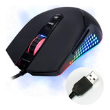 Mouse Para Computador E Notebook Dell Positivo Asus Usb Rgb