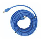 Cabo Rede Cat5e Azul 40m Metros Internet Net Utp Montado