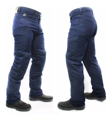 Calça Moto Jeans Com Proteção Hlx Masculina Street