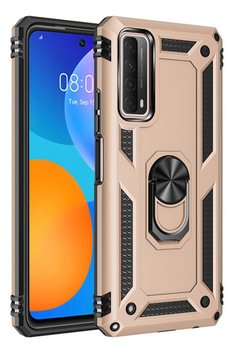 Funda Uso Rudo Anticaída Con Anillo Para Huawei P Smart 2021