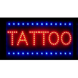 Cartel Led Tattoo Piercing Expansores Diseños 