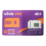 Chip Vivo 5g Pré Pago + Recarga Inclusa Para 15 Dias