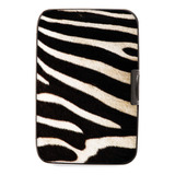 Tarjeta De Crédito Y Billetera Blindada Safari Zebra Rfid