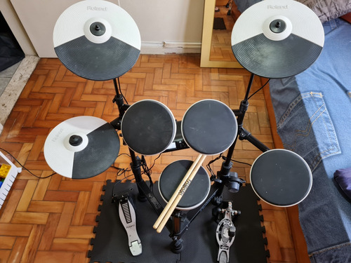 Bateria Roland Eletrônica Completa Td4 Td-4kp Pegar E Tocar!