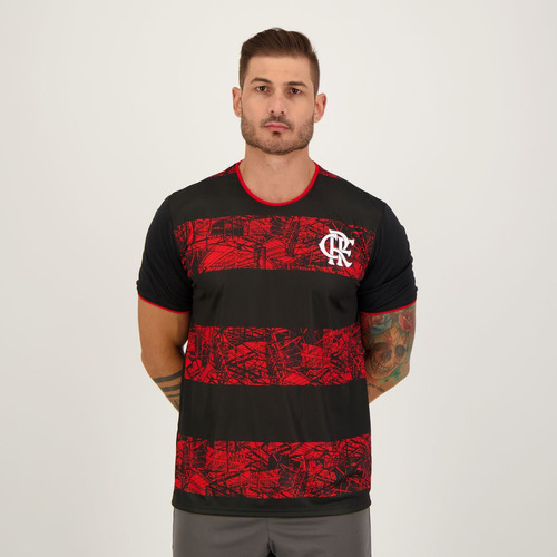 Camisa Flamengo Poetry Preta E Vermelha