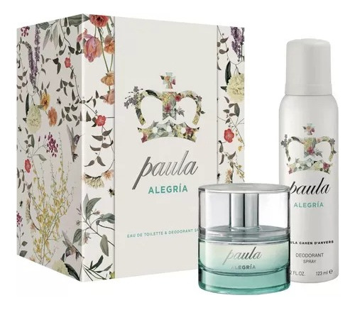 Paula Alegria  Estuche Perfume Mujer Edt 60 Ml + Deo 123ml
