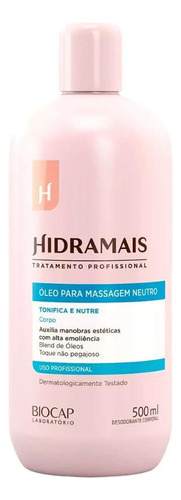 Oleo Para Massagem Corporal Relaxante Neutro Hidramais 500ml