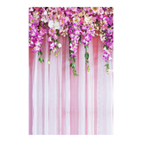 Fundo Fotográfico Floral Backdrop Em Tecido 2,6x1,7 Vários 