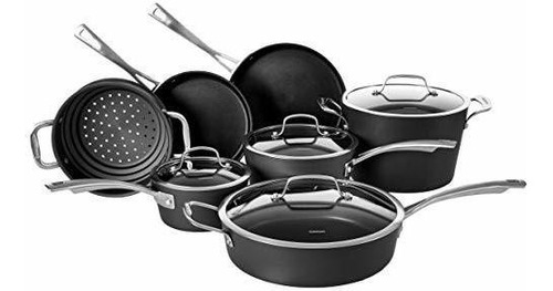 Set De Ollas Cuisinart 62i-11, Negro, Mediano