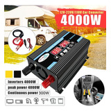 Inversor De Carro Digital Inteligente 4000w 12v-220v Com Ali