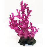 Adorno Peceras Resina Corales Rosa Grande Aquatic Creations