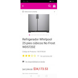 Refrigerador Duplex 25 P3 Mod Wd5720z Con Fábrica De Hielos