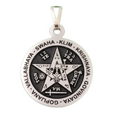 Pentagrama Tetragrammaton Com Espada Flamejante 3,0cm.