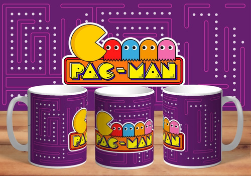 Taza Personalizada Pacman Juegos Vintage