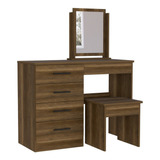 Mueble Tocador Wesley Café Claro Y Wengué