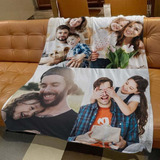 Frazada Personalizada Tela Polar Cobija Suave 150x250 Cm