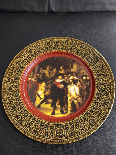 Plato Decorativo Porcelana Tsuji Antiguo