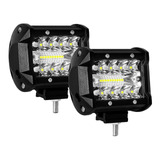 Par Faros Reflector Auxiliar 20 Leds 60w Combo Spot + Flood