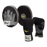 Box Fitness Kit Everlast Par Guantes  Y Colchonetas   