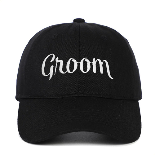 Gorra De Béisbol Bordada Con Letras Groom Bride //.