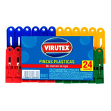 2 Pack Pinzas Plasticas Para Ropa Virutex