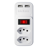 Adaptador Carregador Celular 2 Tomada Eletrica 2 Usb Eac 202