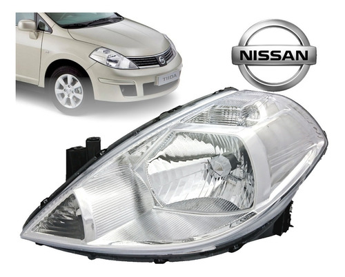 Faro Izquierdo Para Nissan Tiida Foto 3