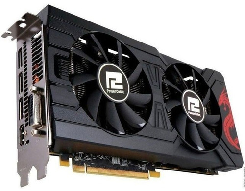 Placa De Vídeo Amd Powercolor Red Dragon Radeon Rx 570 4 Gb