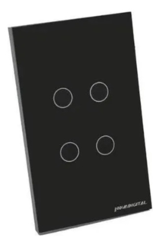 Interruptor Inteligente Wi-fi 4 Botões Touch Rf433 Automação