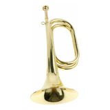 Cuerno De Trompeta Mini Bugle De Latón Dorado Para De Banda