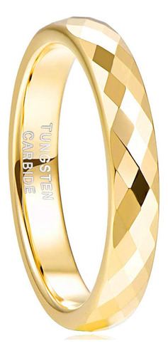 4mm Anillo De Compromiso Acero De Tungsteno Hombre Mujer **