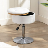 Lue Bona 360°swivel Storage Vanity Stool Chair For Makeup