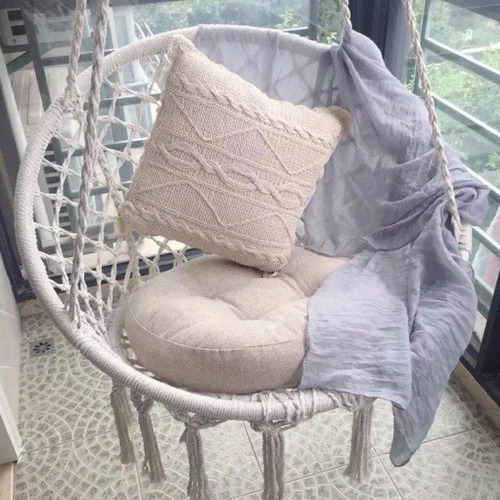 Hamaca Sillón Columpio Macrame Colgante Interior Exterior