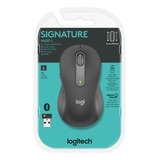 Mouse Inalambrico Logitech Signature M650 Large Grafito Color Negro