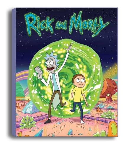 Cuadros Decorativos De Rick Y Morty -40x50cm-