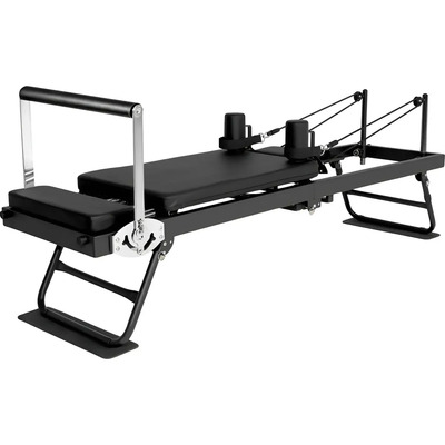 Cama Pilates Reformer Yoga Plegable Fitness 5 Resistencias Color Negro | Meses sin interés