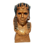 Estatua De Yeso Egipcia 36 Cm De Alto Pintada Dorada Y Negra