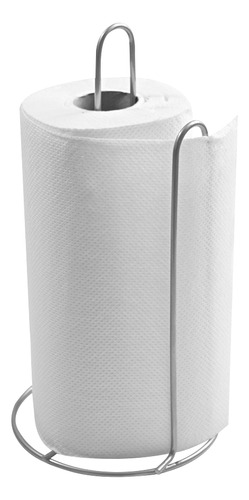 Suporte Porta Rolo Papel Toalha Para Mesa Cor Porta Papel Toalha Prateado Guardanapo Fiver