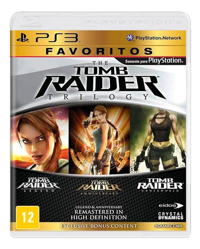 Jogo Seminovo The Tomb Raider Trilogy - Ps3